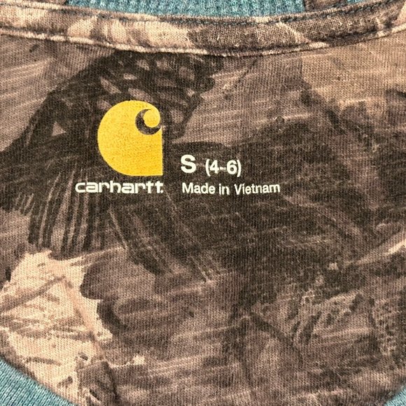 Carhartt Relaxed Fit Heavyweight Long-Sleeve Hooded Thermal Shirt | Size 4/6 - Picture 3 of 5